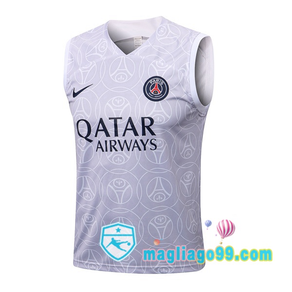 Magliago - Passione Maglie Thai Affidabili Basso Costo Online Shop | Gilet Calcio Paris PSG Bianco 2022/2023