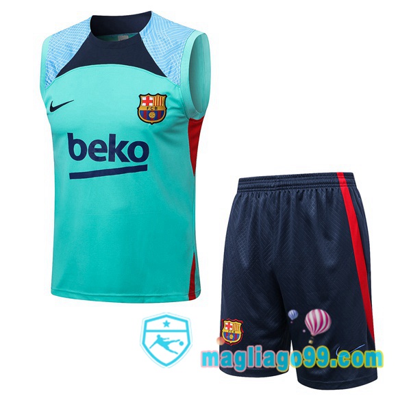 Magliago - Passione Maglie Thai Affidabili Basso Costo Online Shop | Gilet Calcio FC Barcellona + Shorts Verde 2022/2023