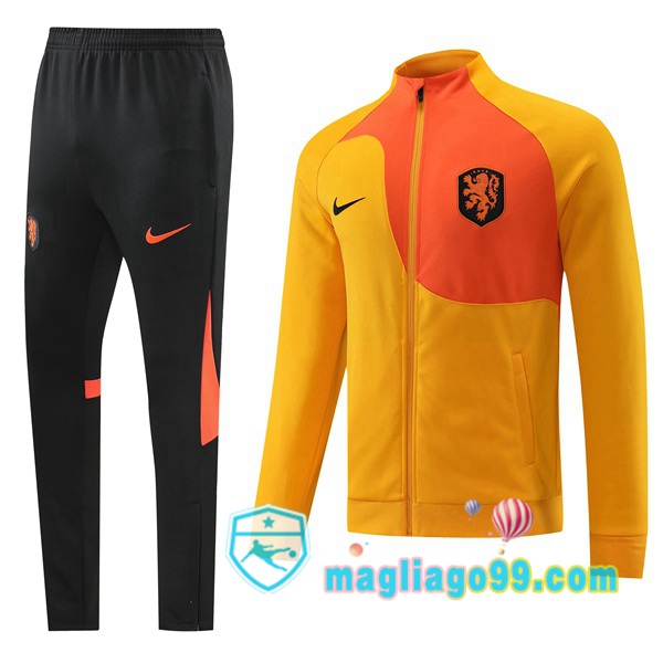 Magliago - Passione Maglie Thai Affidabili Basso Costo Online Shop | Giacca Da Allenamento Paesi Bassi Blu 2022/2023
