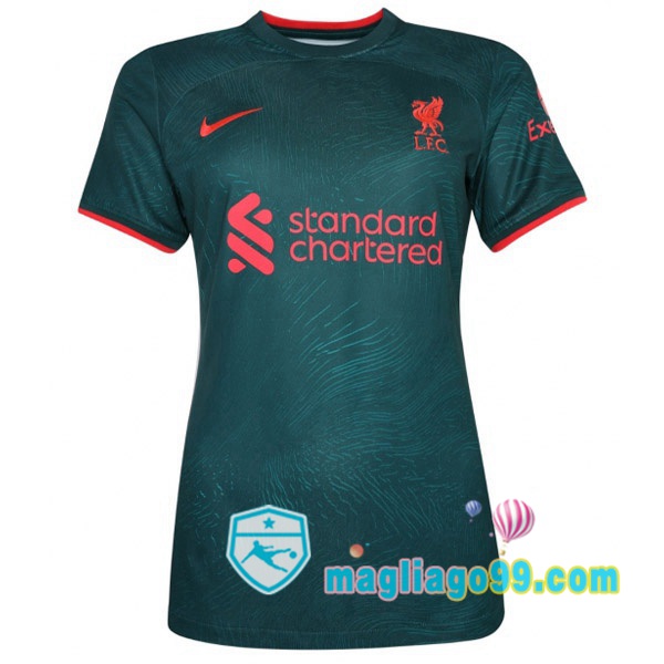 Magliago - Passione Maglie Thai Affidabili Basso Costo Online Shop | Maglia FC Liverpool Donna Terza Verde 2022/2023