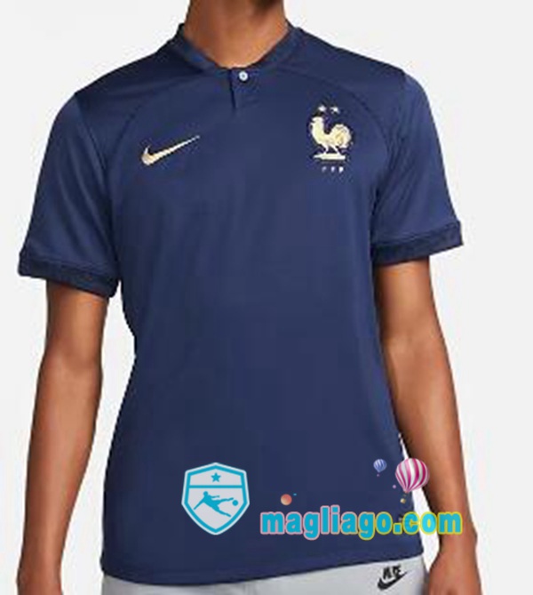 Nazionale Maglia Calcio Francia Prima Nero 2022/2023