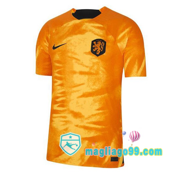 Magliago - Passione Maglie Thai Affidabili Basso Costo Online Shop | Nazionale Maglia Calcio Paesi Bassi Prima Giallo 2022/2023
