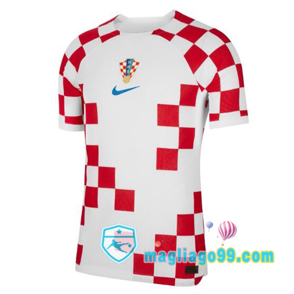 Magliago - Passione Maglie Thai Affidabili Basso Costo Online Shop | Nazionale Maglia Calcio Croazia Prima Bianco Rosso 2022/2023