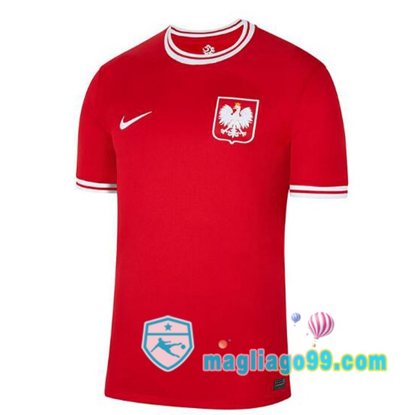 Magliago - Passione Maglie Thai Affidabili Basso Costo Online Shop | Nazionale Maglia Calcio Polonia Seconda Rosso 2022/2023