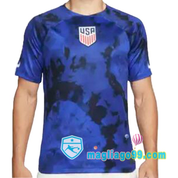 Magliago - Passione Maglie Thai Affidabili Basso Costo Online Shop | Nazionale Maglia Calcio Stati Uniti Seconda Blu 2022/2023