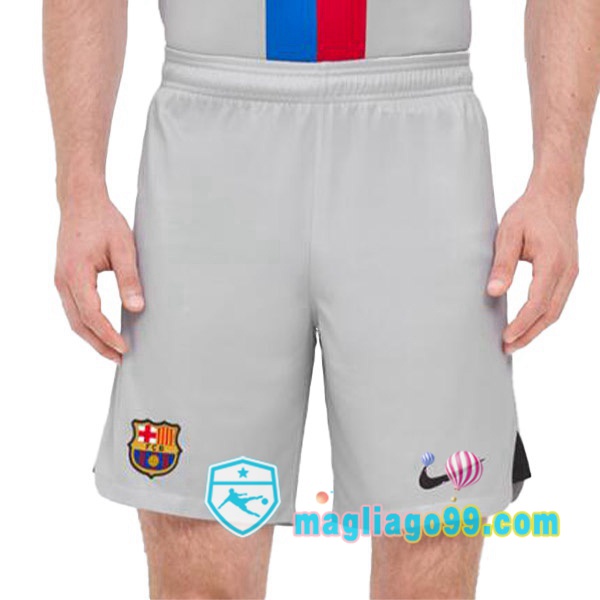 Magliago - Passione Maglie Thai Affidabili Basso Costo Online Shop | Pantalonici Da Calcio FC Barcellona Terza Grigio 2022/2023