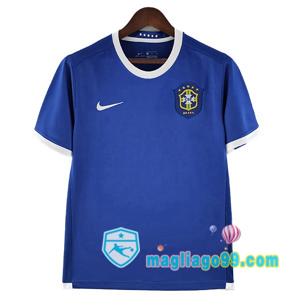 Magliago - Passione Maglie Thai Affidabili Basso Costo Online Shop | Maglia Storica Brasile Retro Seconda Blu 2006