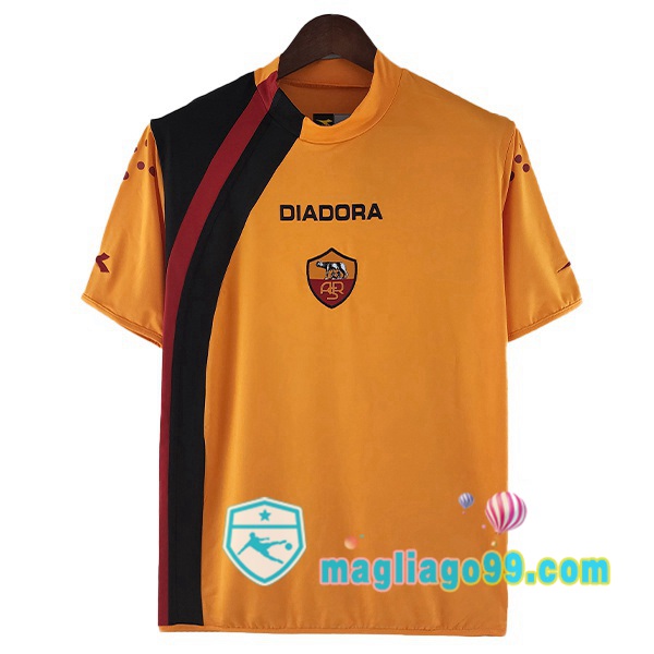Magliago - Passione Maglie Thai Affidabili Basso Costo Online Shop | Maglia Storica AS Roma Retro Prima Arancione 2005-2006