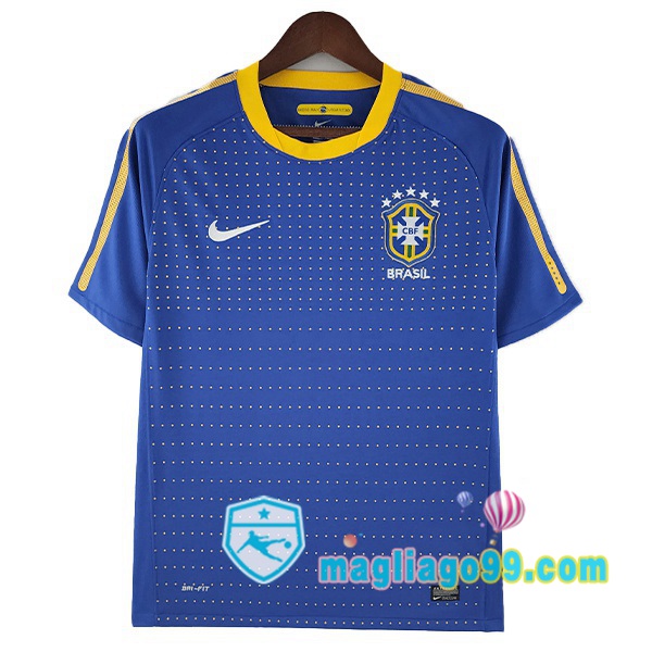 Magliago - Passione Maglie Thai Affidabili Basso Costo Online Shop | Maglia Storica Brasile Retro Seconda Blu 2010
