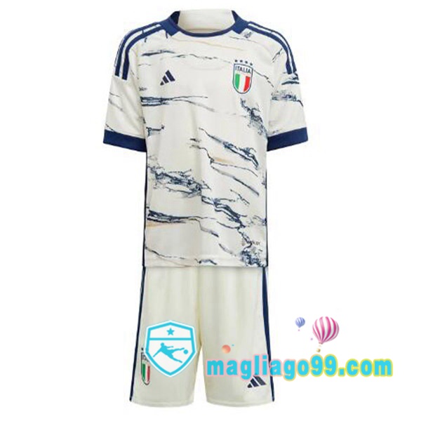 Magliago - Passione Maglie Thai Affidabili Basso Costo Online Shop | Nazionale Maglia Calcio Italia Bambino Seconda Bianco 2023/2024