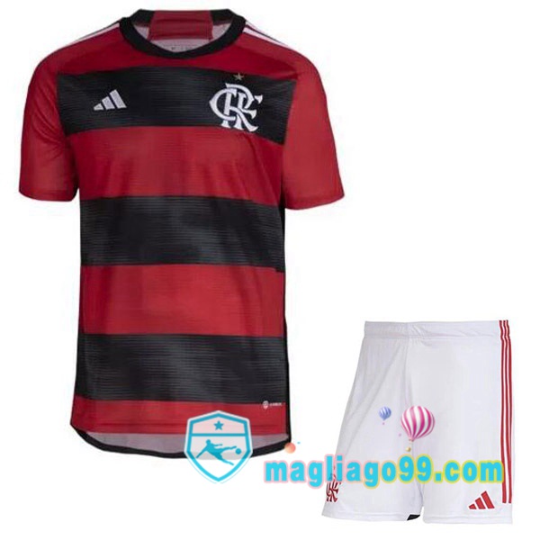 Magliago - Passione Maglie Thai Affidabili Basso Costo Online Shop | Maglia Flamengo Bambino Prima Rosso 2023/2024