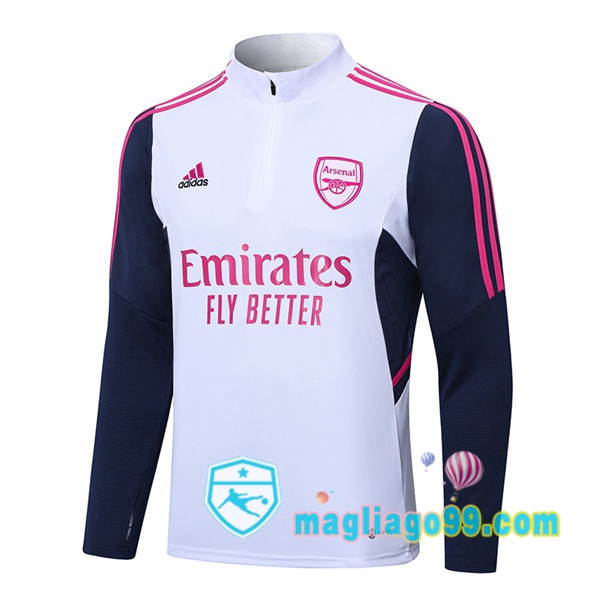 Magliago - Passione Maglie Thai Affidabili Basso Costo Online Shop | Felpe Allenamento Arsenal Bianco 2023/2024