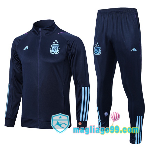 Magliago - Passione Maglie Thai Affidabili Basso Costo Online Shop | Giacca Da Allenamento Argentina Blu Royal 2023/2024