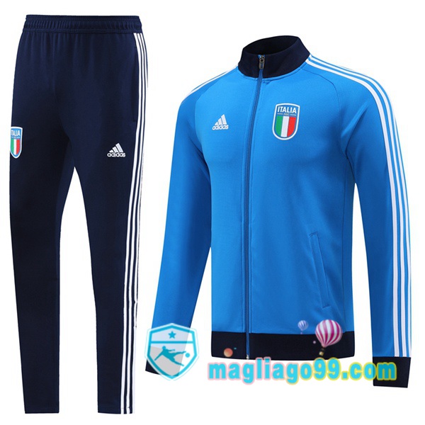 Magliago - Passione Maglie Thai Affidabili Basso Costo Online Shop | Giacca Da Allenamento Italia Blu 2023/2024