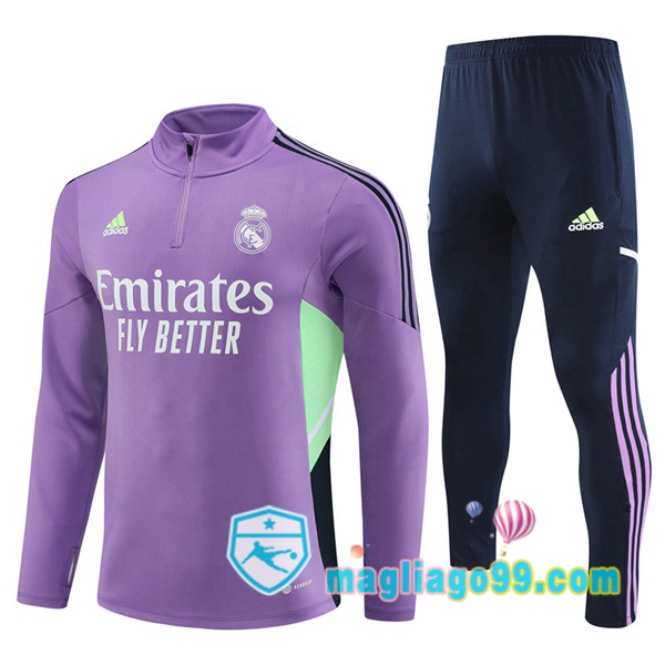 Magliago - Passione Maglie Thai Affidabili Basso Costo Online Shop | Tuta da Allenamento Real Madrid Porpora 2023/2024