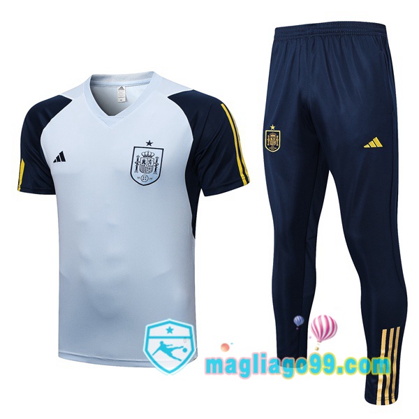 Magliago - Passione Maglie Thai Affidabili Basso Costo Online Shop | Tuta Maglie Allenamento Spagna + Pantaloni Blu 2023/2024