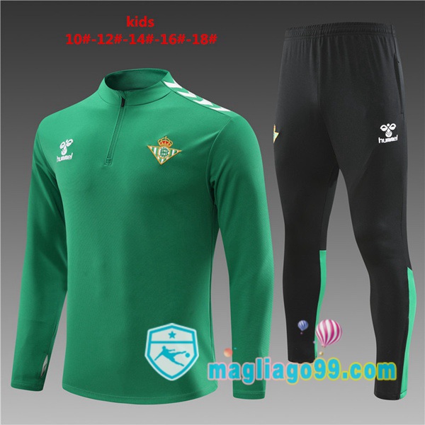 Magliago - Passione Maglie Thai Affidabili Basso Costo Online Shop | Tuta da Allenamento Real Betis Bambino Verde 2023/2024