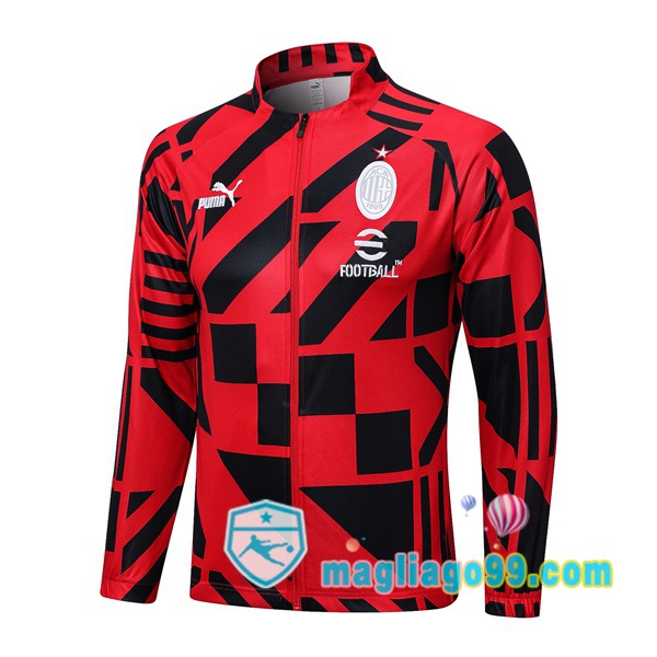 Magliago - Passione Maglie Thai Affidabili Basso Costo Online Shop | Giacca Da Allenamento AC Milan Rosso 2023/2024