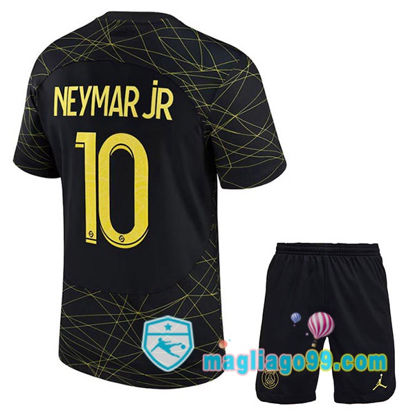 Magliago - Passione Maglie Thai Affidabili Basso Costo Online Shop | Maglia Paris PSG (NEYMAR JR 10) Bambino Quattro Nero 2022/2023
