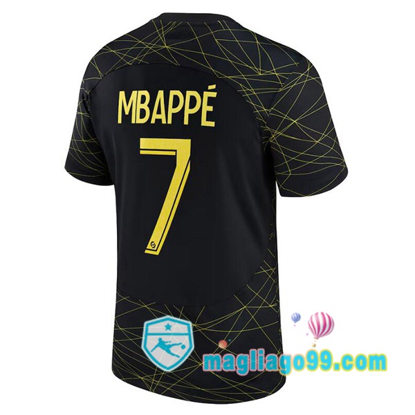 Magliago - Passione Maglie Thai Affidabili Basso Costo Online Shop | Maglia Paris PSG (MBAPPÉ 7) Quattro Nero 2022/2023