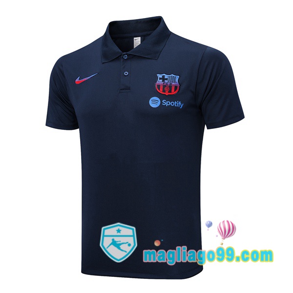 Magliago - Passione Maglie Thai Affidabili Basso Costo Online Shop | FC Barcellona Polo Maglia Uomo Blu Royal 2023/2024