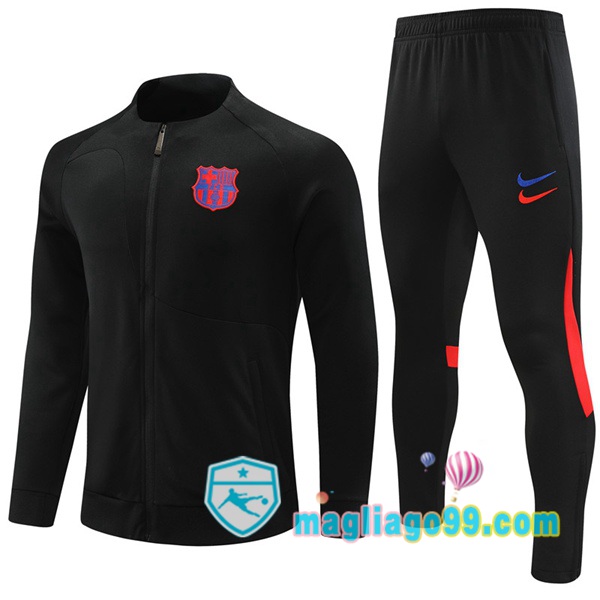 Magliago - Passione Maglie Thai Affidabili Basso Costo Online Shop | Giacca Da Allenamento FC Barcellona Nero 2023/2024