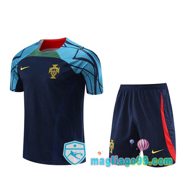 Magliago - Passione Maglie Thai Affidabili Basso Costo Online Shop | Tuta Maglie Allenamento Portogallo + Shorts Nero 2023/2024
