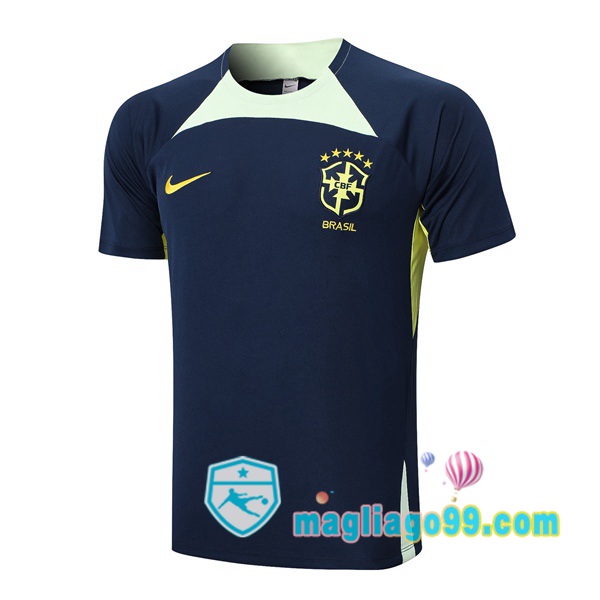 Magliago - Passione Maglie Thai Affidabili Basso Costo Online Shop | Tuta Maglie Allenamento Brasile Blu Royal 2023/2024