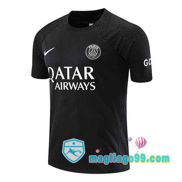 Magliago - Passione Maglie Thai Affidabili Basso Costo Online Shop | Tuta Maglie Allenamento Paris PSG Nero 2023/2024