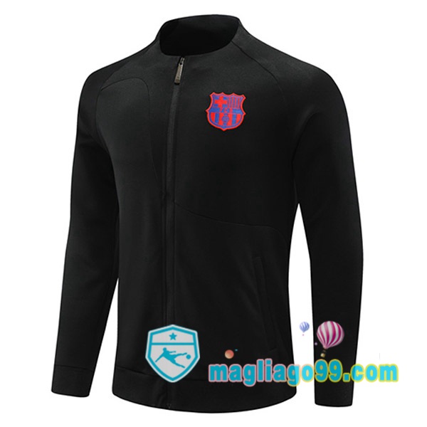 Magliago - Passione Maglie Thai Affidabili Basso Costo Online Shop | Giacca Da Allenamento FC Barcellona Nero 2023/2024
