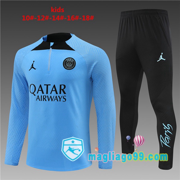 Magliago - Passione Maglie Thai Affidabili Basso Costo Online Shop | Tuta da Allenamento Paris PSG Bambino Blu 2023/2024
