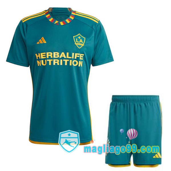 Magliago - Passione Maglie Thai Affidabili Basso Costo Online Shop | Maglia LA Galaxy Bambino Seconda Verde 2023/2024