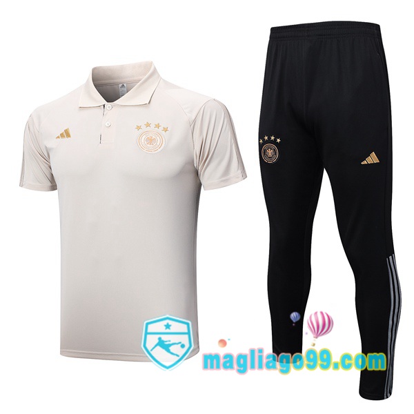 Magliago - Passione Maglie Thai Affidabili Basso Costo Online Shop | Germania Polo Maglia Uomo + Pantaloni Giallo 2023/2024