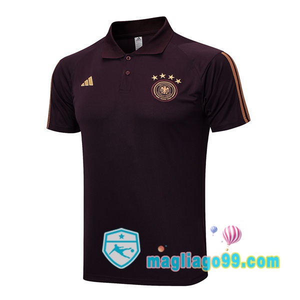 Magliago - Passione Maglie Thai Affidabili Basso Costo Online Shop | Germania Polo Maglia Uomo Marrone 2023/2024