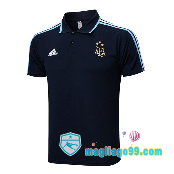 Magliago - Passione Maglie Thai Affidabili Basso Costo Online Shop | Argentina Polo Maglia Uomo Blu Royal 2023/2024