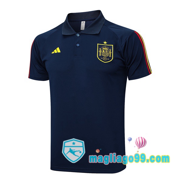 Magliago - Passione Maglie Thai Affidabili Basso Costo Online Shop | Spagna Polo Maglia Uomo Blu Royal 2023/2024