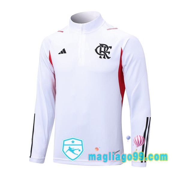 Magliago - Passione Maglie Thai Affidabili Basso Costo Online Shop | Felpe Allenamento Flamengo Bianco 2023/2024