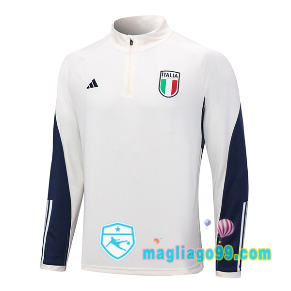 Magliago - Passione Maglie Thai Affidabili Basso Costo Online Shop | Felpe Allenamento Italia Bianco 2023/2024