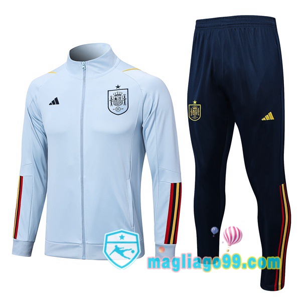 Magliago - Passione Maglie Thai Affidabili Basso Costo Online Shop | Giacca Da Allenamento Spagna Blu 2023/2024