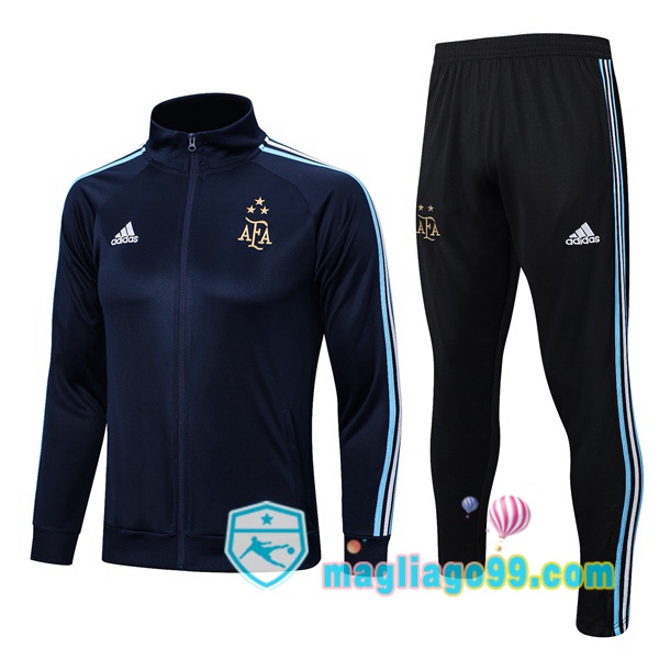 Magliago - Passione Maglie Thai Affidabili Basso Costo Online Shop | Giacca Da Allenamento Argentina Blu Royal 2023/2024