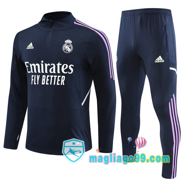 Magliago - Passione Maglie Thai Affidabili Basso Costo Online Shop | Tuta da Allenamento Real Madrid Blu Royal 2023/2024