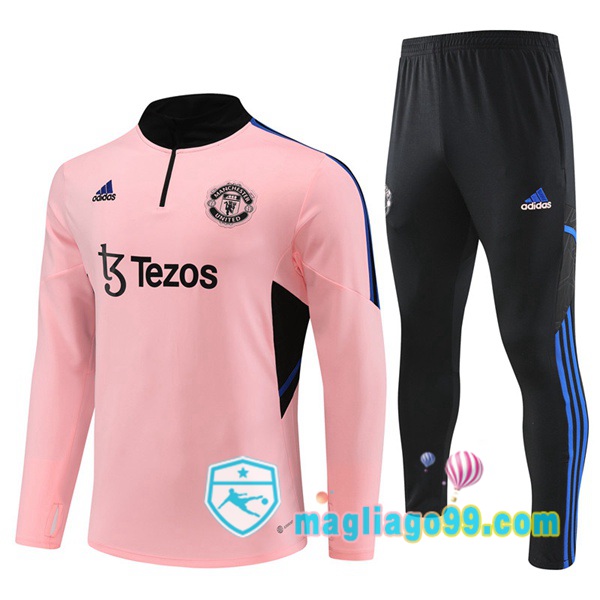 Magliago - Passione Maglie Thai Affidabili Basso Costo Online Shop | Tuta da Allenamento Manchester United Rosa 2023/2024