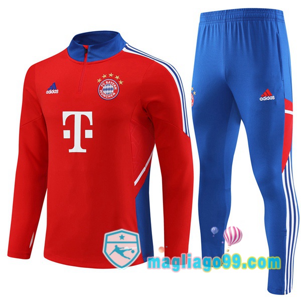 Magliago - Passione Maglie Thai Affidabili Basso Costo Online Shop | Tuta da Allenamento Bayern Monaco Rosso 2023/2024
