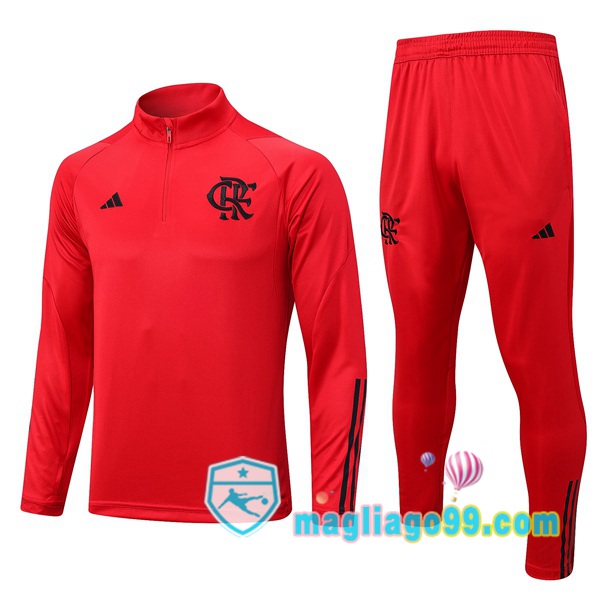 Magliago - Passione Maglie Thai Affidabili Basso Costo Online Shop | Tuta da Allenamento Flamengo Rosso 2023/2024
