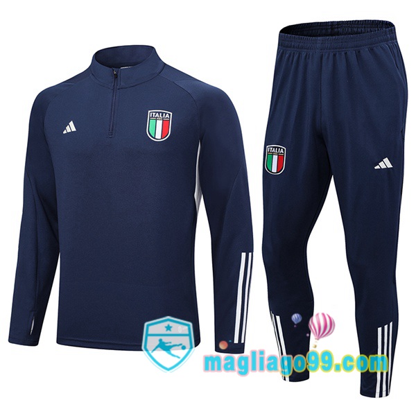 Magliago - Passione Maglie Thai Affidabili Basso Costo Online Shop | Tuta da Allenamento Italia Blu Royal 2023/2024