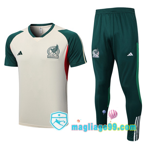 Magliago - Passione Maglie Thai Affidabili Basso Costo Online Shop | Tuta Maglie Allenamento Messico + Pantaloni Marrone 2023/2024