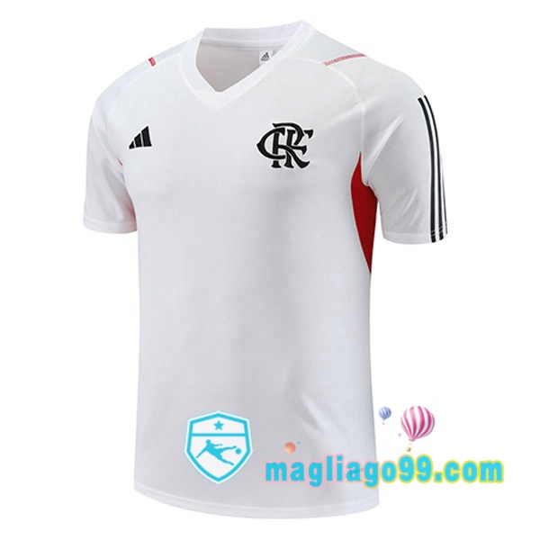 Magliago - Passione Maglie Thai Affidabili Basso Costo Online Shop | Tuta Maglie Allenamento Flamengo Bianco 2023/2024