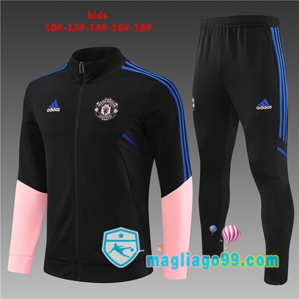 Magliago - Passione Maglie Thai Affidabili Basso Costo Online Shop | Tuta da Allenamento Manchester United Bambino Nero 2023/2024