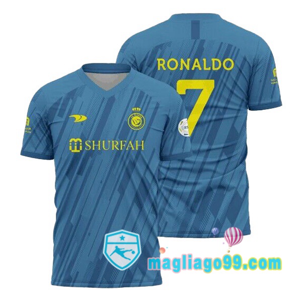 Magliago - Passione Maglie Thai Affidabili Basso Costo Online Shop | Maglia Al-Nassr FC (RONALDO 7) Seconda Blu 2022/2023