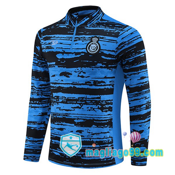 Magliago - Passione Maglie Thai Affidabili Basso Costo Online Shop | Felpe Allenamento Al-Nassr FC Blu 2023/2024
